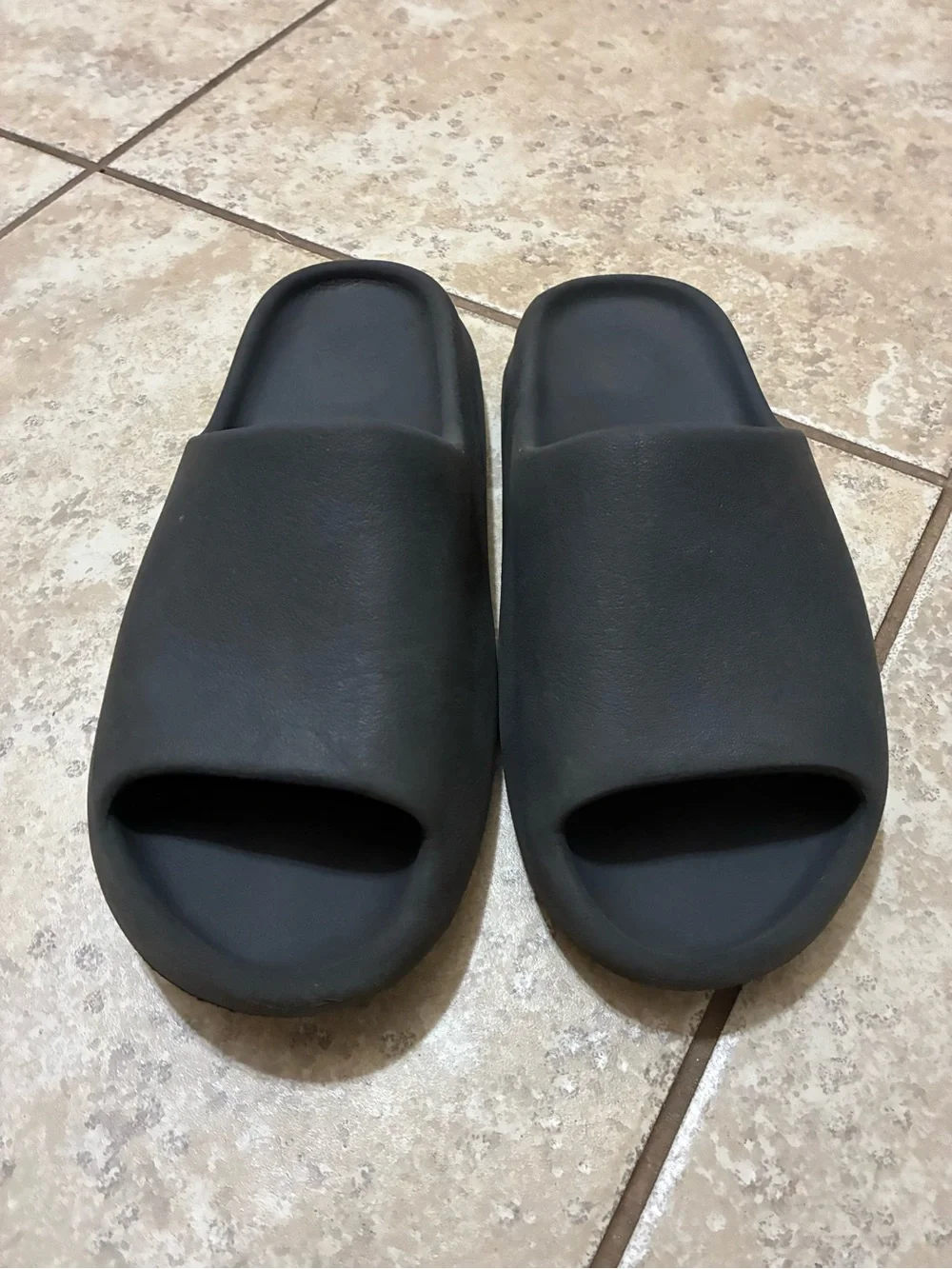 Yeezy Slide Slip-On Sandals in Black